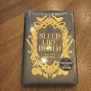 Exclusive owlcrate Signed Edition of 'Sleep Like Death' Book
